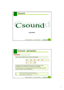 Csound – parametri