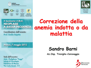 Correzione dell`anemia indotta o da malattia – Dott. Barni