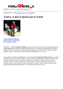 Teatro, si alza il sipario per le scuole