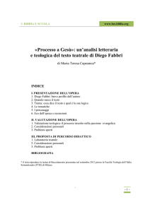 Processo a Gesù - Bibbia e Scuola