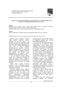 Makhkamova D.K. Impatto Farmaci Vasoattivi sulla Funzione Visiva