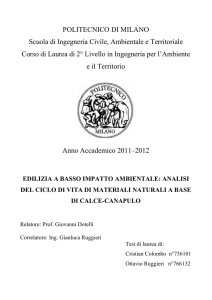 L`industria delle costruzioni ha un forte impatto ambientale a causa