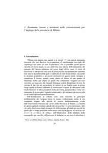 Economia, lavoro e territorio nelle circoscrizioni per l`impiego della