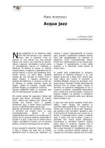 Acqua jazz - Musicologia.it
