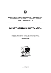 Programmazione generale di Matematica - TRIENNIO - 2009-20…