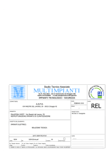 Relazione Tecnica Impianti Elettrici