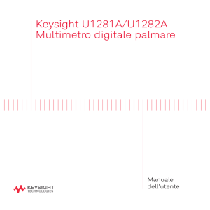 Keysight U1281A/U1282A Multimetro digitale palmare