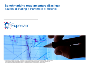 Benchmarking regolamentare (Basilea) Sistemi di Rating