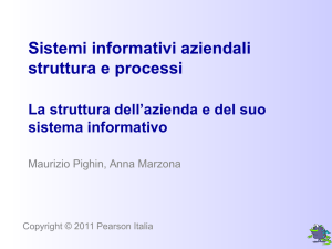 Sistemi informativi aziendali struttura e processi