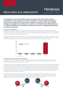 breve guida alle obbligazioni