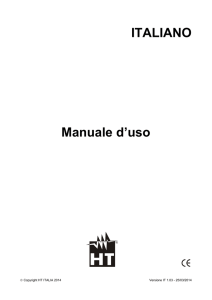 ITALIANO Manuale d`uso - ht