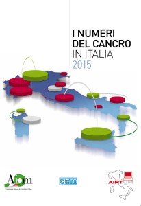 i numeri del cancro in italia 2015 i numeri del cancro in italia