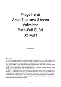 Progetto Amplificatore Valvolare EL34 - Digilander