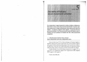 Sintassi - unisalento – scienze della formazione