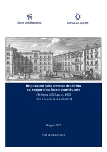 Disposizioni sulla certezza del diritto nei rapporti tra fisco e