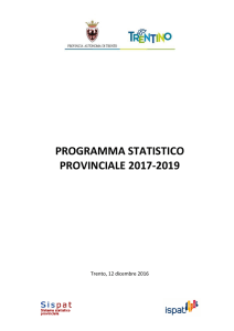 programma statistico provinciale 2017-2019