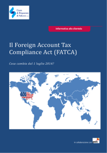 Il Foreign Account Tax Compliance Act (FATCA)