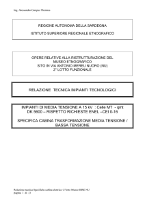 RELAZIONE TECNICA IMPIANTI TECNOLOGICI