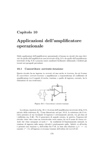 Applicazioni dell`amplificatore operazionale