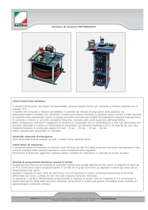 Variatori di tensione MOTORIZZATI I variatori di