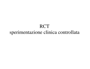 RCT sperimentazione clinica controllata