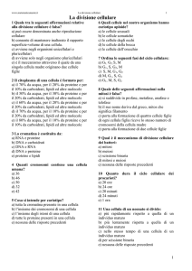 La divisione cellulare