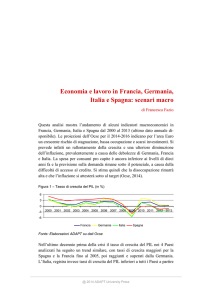 Economia e lavoro in Francia, Germania, Italia e Spagna