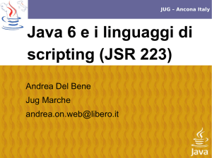 Java 6 ei linguaggi di scripting (JSR 223)