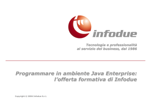 Programmare in ambiente Java Enterprise: l`offerta