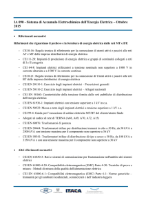 IA 090 - Sistema di Accumulo Elettrochimico dell`Energia Elettrica