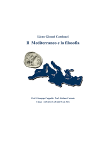 3AL - 3AS - 4AF - 4AS - 5AS Il Mediterraneo e la filosofia