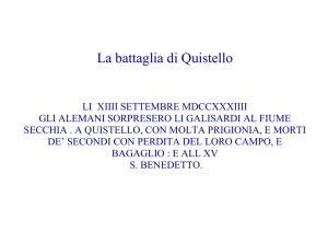 La battaglia di QuistellopUB