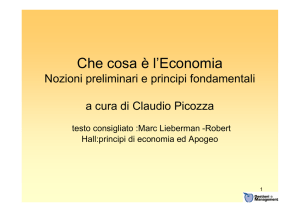 Che cosa è l`Economia