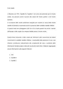 Cara coppia L`infezione con l`HIV, l`epatite B e l`epatite C non sono