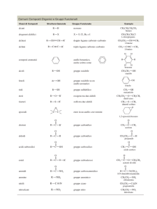 Comuni Composti Organici e Gruppi Funzionali R NO2 R C N R
