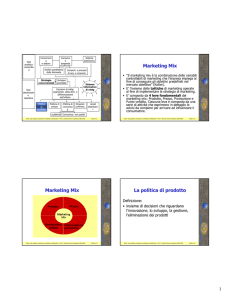 Marketing mix e matrici - ASSOCIAZIONE ETABETAGAMMA