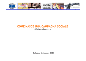 Presentazione () - Marketing sociale e Comunicazione per la