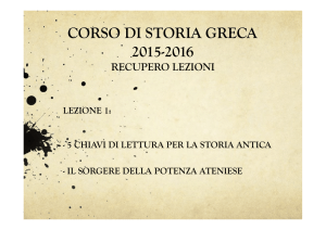 CORSO DI STORIA GRECA 2015-2016