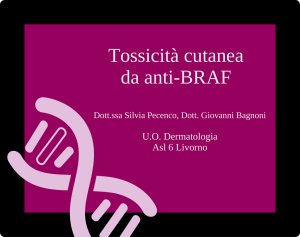 Tossicita cutanea anti-BRAF