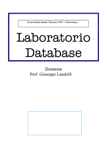 laboratorio di access - Alfabetizzazione informatica con elementi di