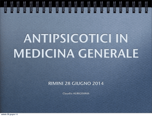 Antipsicotici in Medicina Generale