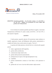 RISOLUZIONE N. 114/E Roma, 29 novembre 2011 OGGETTO