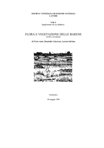 FLORA E VEGETAZIONE DELLE BARENE