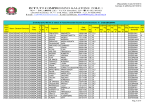 Graduatoria Definitiva di istituto 3^ fascia personale docente Scuola