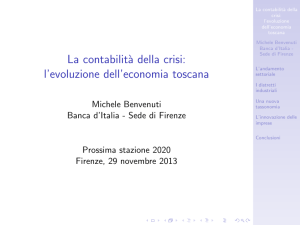 La contabilità della crisi: l`evoluzione dell