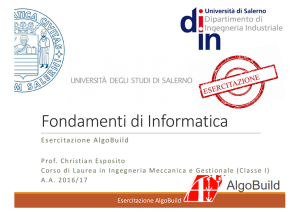 Fondamenti di Informatica - Dipartimento di Informatica