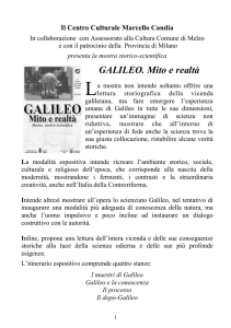 Galileo: Mito e realtà - Centro Culturale Marcello Candia