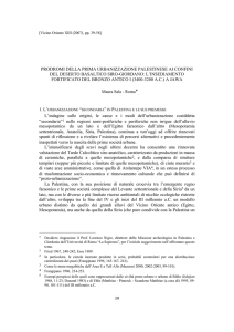 M. Sala, "Prodromi della prima urbanizzazione palestinese ai confini