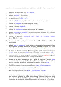 installazione arcexplorer- java edition for education version 2