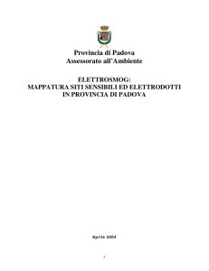 relazione tecnica - Provincia di Padova